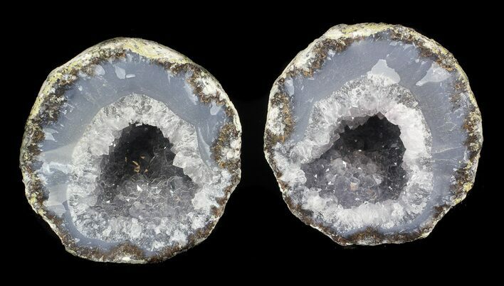 Las Choyas Geode With Quartz & Blue Chalcedony #36219